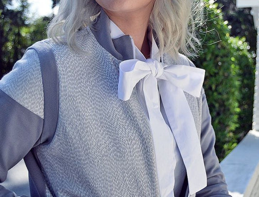 The Stone File Wearing Sillin Apparel.